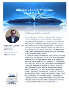 Press Release Chad Tuschman March10